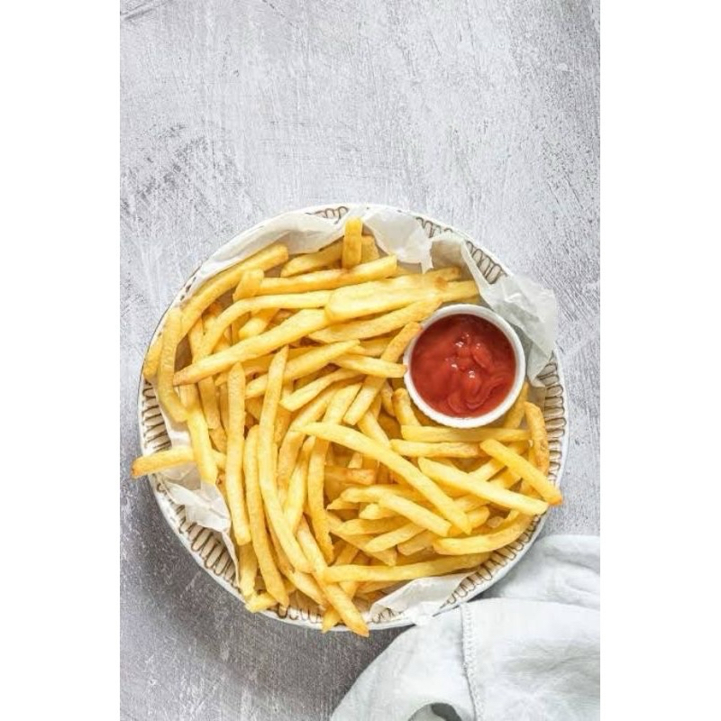 

Kentang Goreng 500gr / French Fries Shoestring dan Buttercoated 500gr