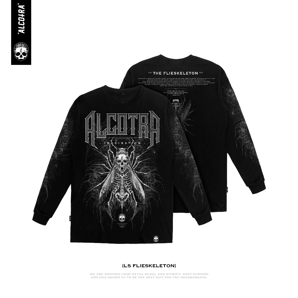LS FLIESKELETON // LONGSLEEVE FLIESKELETON ALCOTRA // KAOS LENGAN PANJANG ALCOTRA