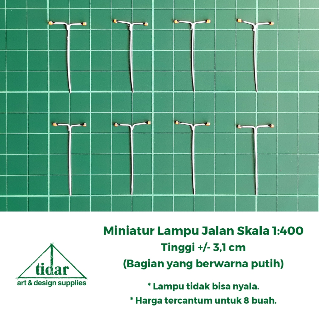

[MR] MH - Miniatur Maket Tiang Lampu Jalan 2 Mata / Kepala Skala 1:400 #1