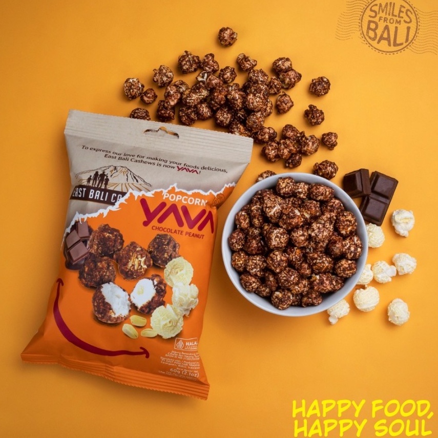 

[BCN88] East Bali Cashew - YAVA - Popcorn - 60gr Chocolate Peanut/ Caramel Cashew ➚Ready