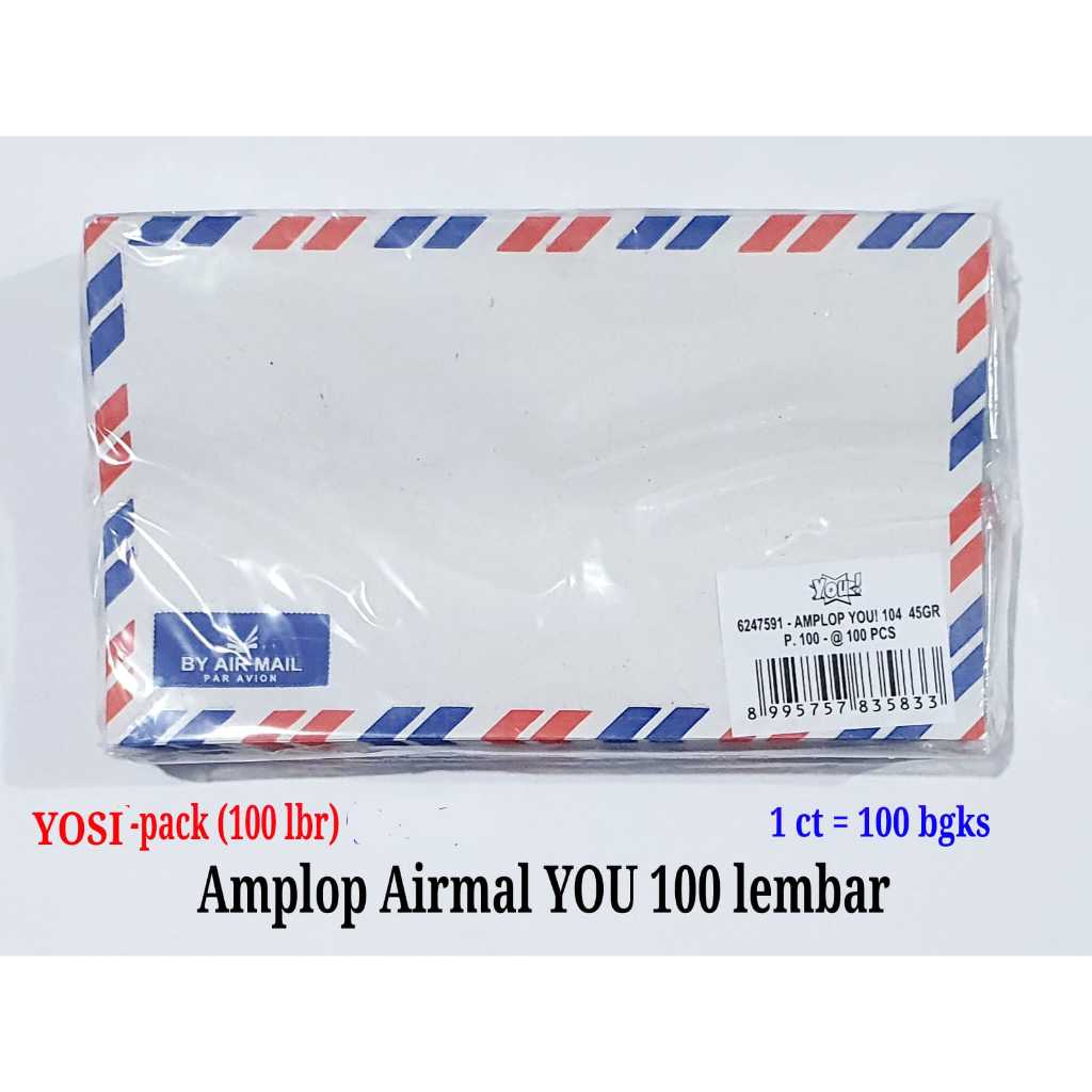 

Amplop Airmail Kecil Isi 100lembar