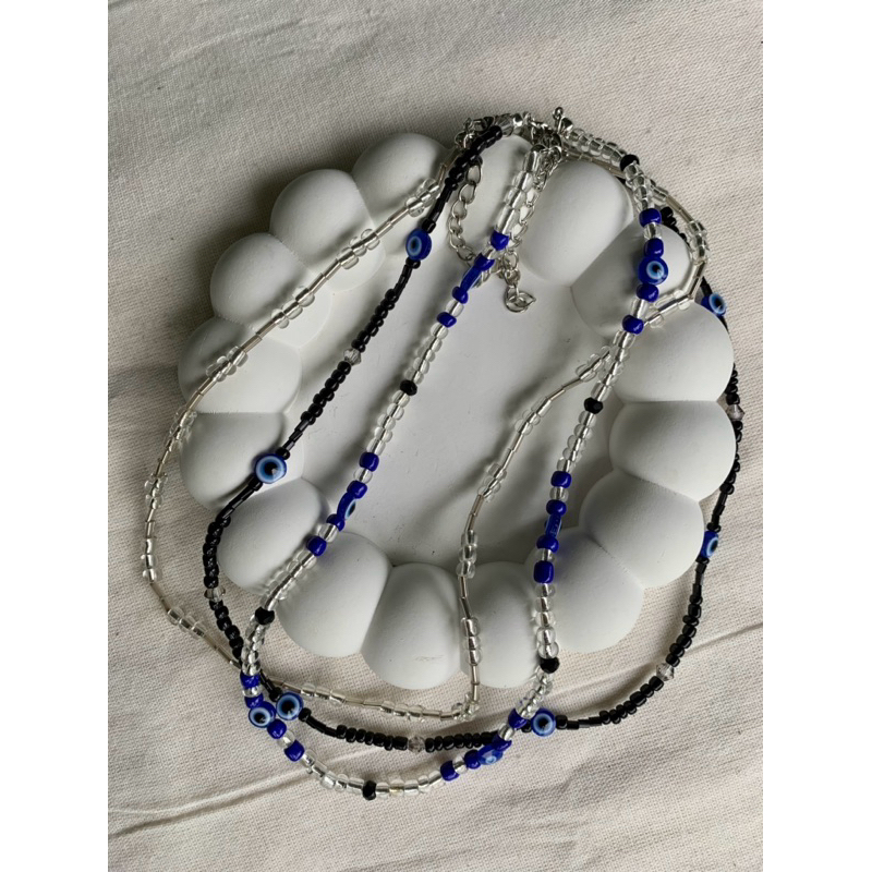 byyra‼️- ⋆˙⟡♡evil eye necklace - kalung evil eye - kalung manik aesthetic
