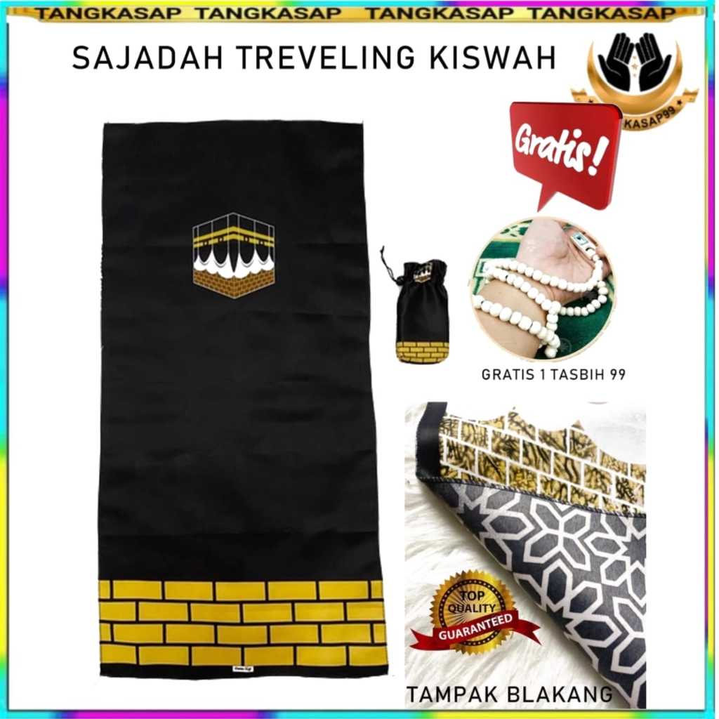 Sajadah Travel Kekinian Minimalis Ringan Mudah Dibawa ADA BONUS TASBIH