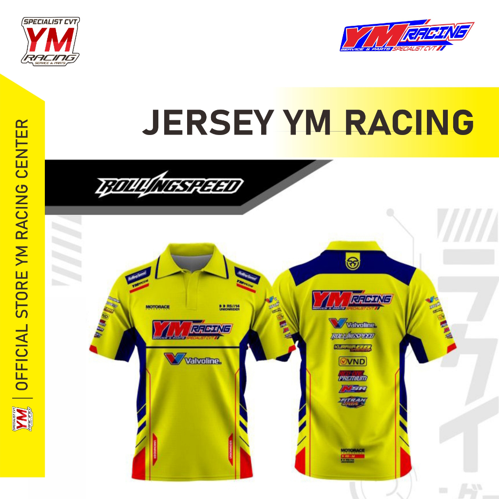 JERSY / JERSEY APPAREL | KAOS APAREL JERSY PRIA DAN WANITA - APPAREL YM RACING - JERSEY YM RACING