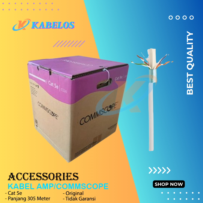 Kabel AMP Commscope FTP STP Cat5E 305 Meter