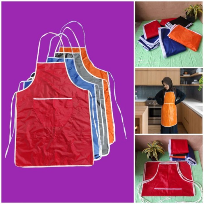 celemek masak polos / celemek anti air / apron masak / apron anti air / celemek / celemek / apron