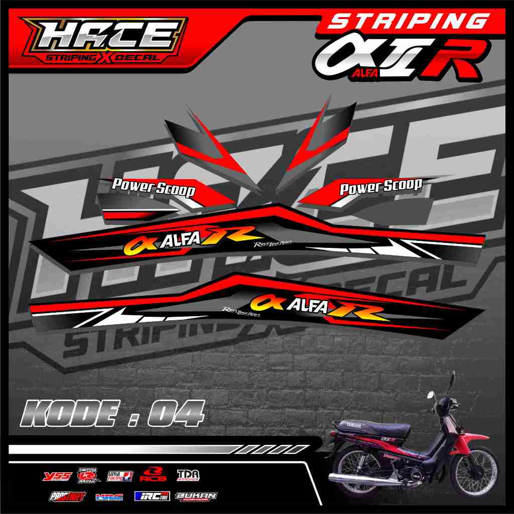 STICKER STRIPING YAMAHA ALFA - STRIPING YAMAHA ALFA PREMIUM 04