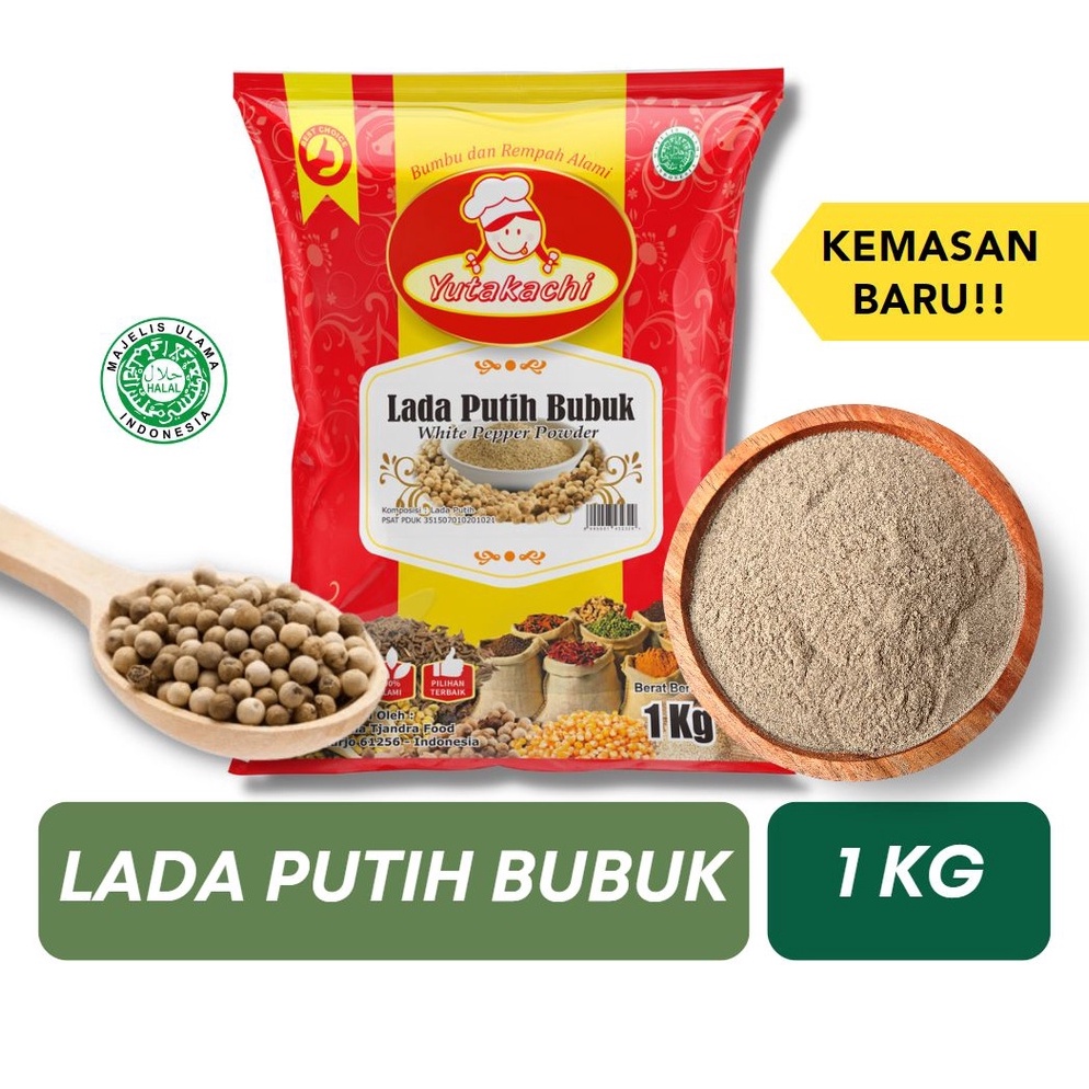

HS67 MURNI Lada Putih Bubuk 1 Kg / Merica Bubuk Kiloan/ Pepper Powder / Bumbu Rempah Herbal / Rempah Asli Indonesia Kualitas Premium / Bumbu Rempah Bubuk Pusat Bumbu ★Ready