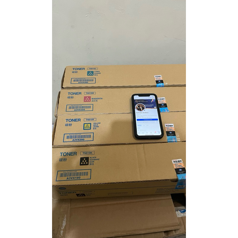 Toner TN619 Original Segel Biru Konica Minolta (1 Set)