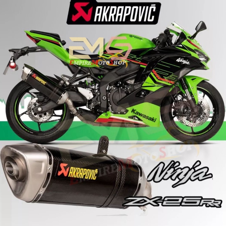 Knalpot Akrapovic Original Carbon SLIP ON ZX25 R ZX 25 R ZX4 RR new Made in Slovenia
