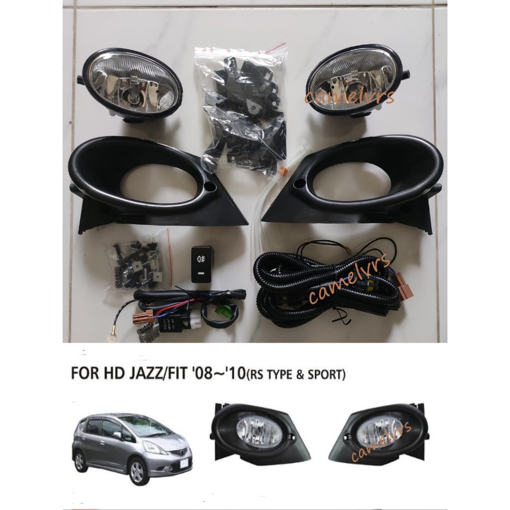 Foglamp Lampu Kabut Honda JAZZ/FIT RS 2008-2010 + Ring