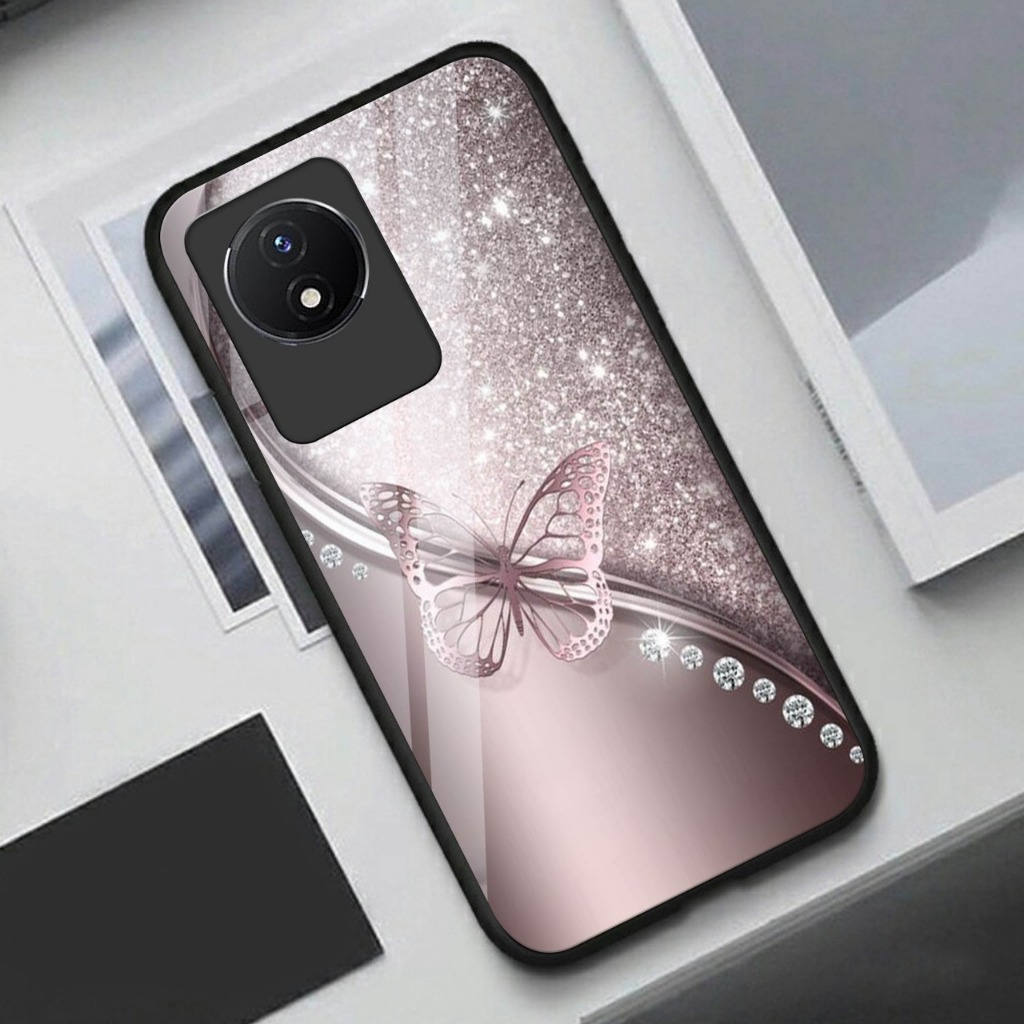 Case Vivo Y02 Y02T - Softcase - Casing terbaru - Softcase kaca Vivo Y02 Y02T (GC42)