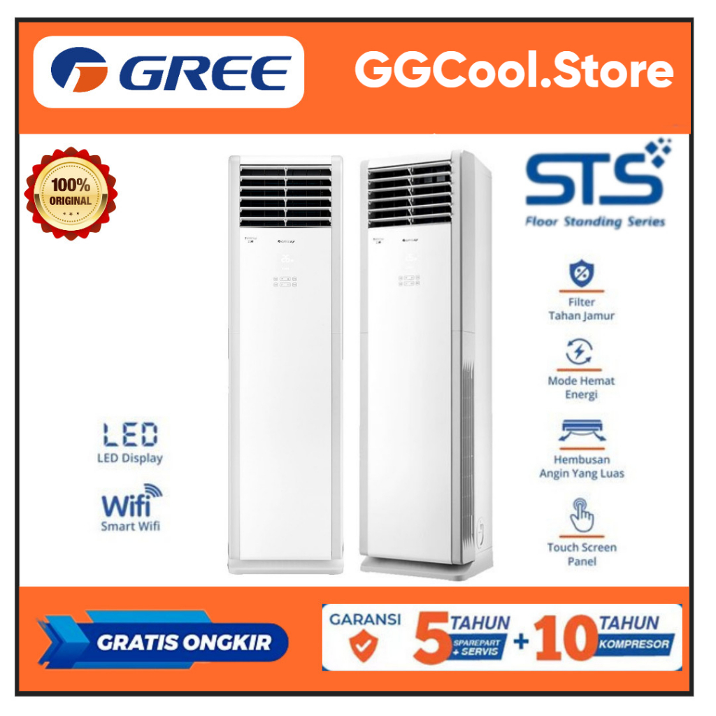 AC Floor Standing Gree STS Series 2PK - 5PK Floor Standing Gree 18STS / 24STS / 48STS AC Floor Stand