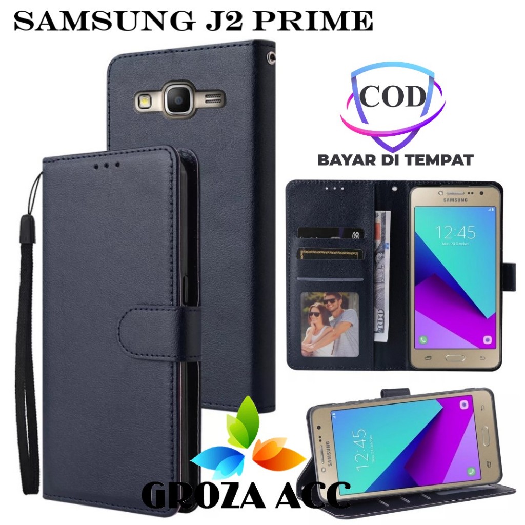 Flip Case SAMSUNG J2 PRIME Case Wallet Kulit Casing Dompet Case Wallet Leather Flip Case SAMSUNG J2 