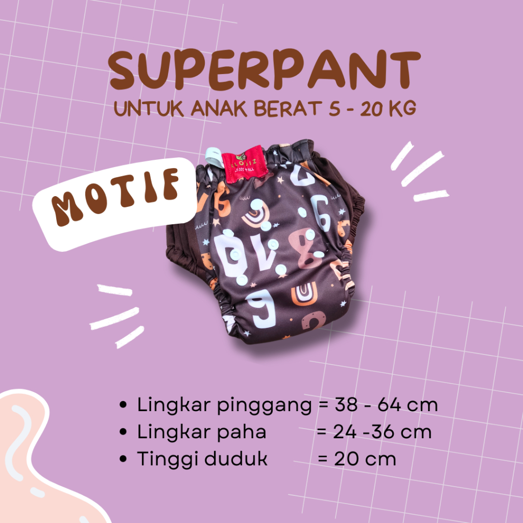 CLODI CELANA INSERT BISA DILEPAS KLODIZ SUPERPANT