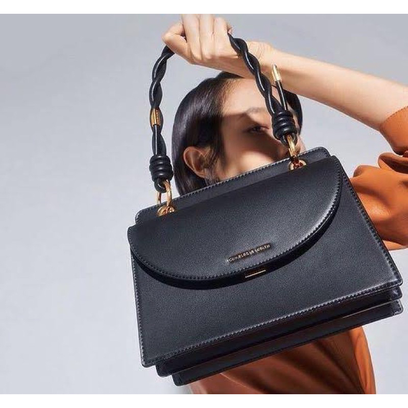 Charles and Keith Top Handle Front Flap Bag Preloved