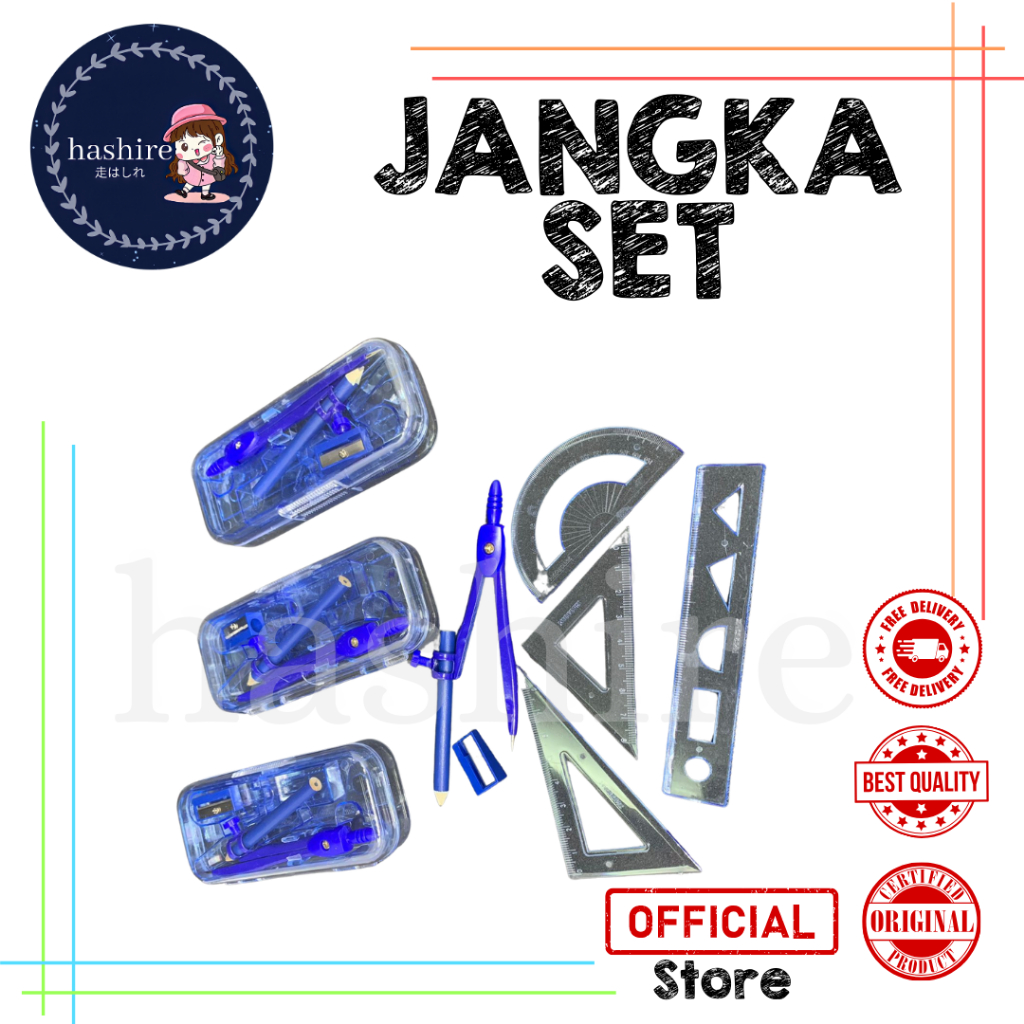 

Jangka+penggaris SET XBS-5001 / Jangka set 7 pcs