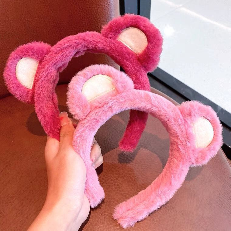 •YF•BD1467 Bando Lucu Lotso Karakter Telinga Bear Cosplay Motif Beruang Imut Style Wanita Anak Dewasa Fashion