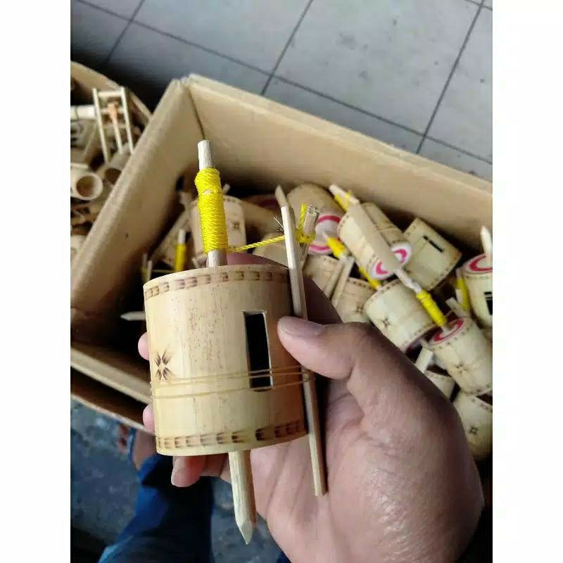 ✔️READY Gasing Bambu Mainan Tradisional / Mainan Anak Gasing Bambu / Mainan Jadul