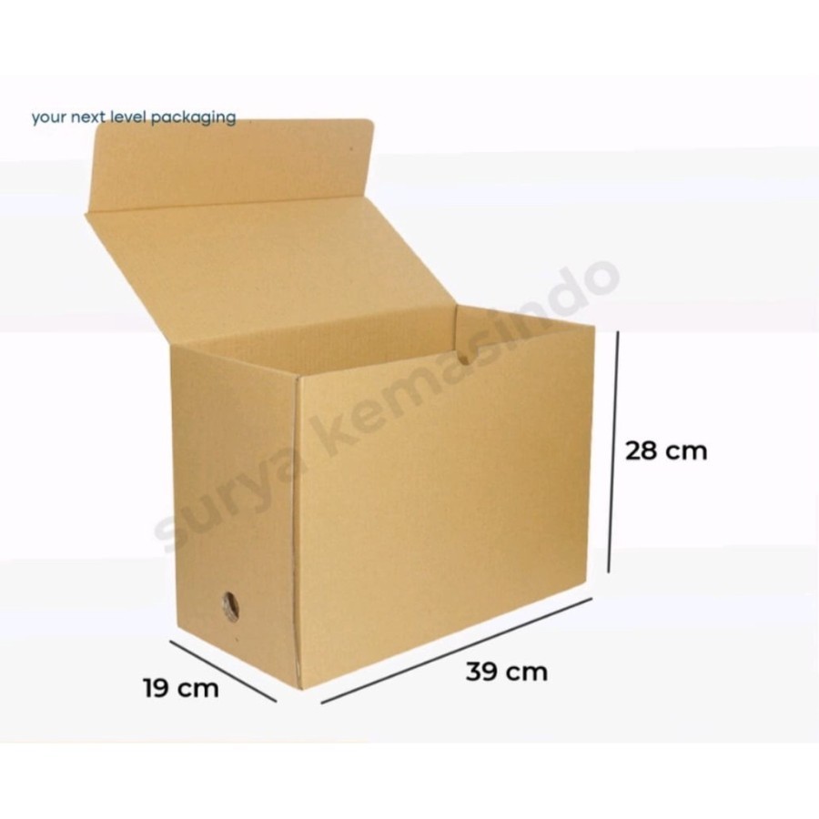 

Kardus File Coklat 39X19X28 cm