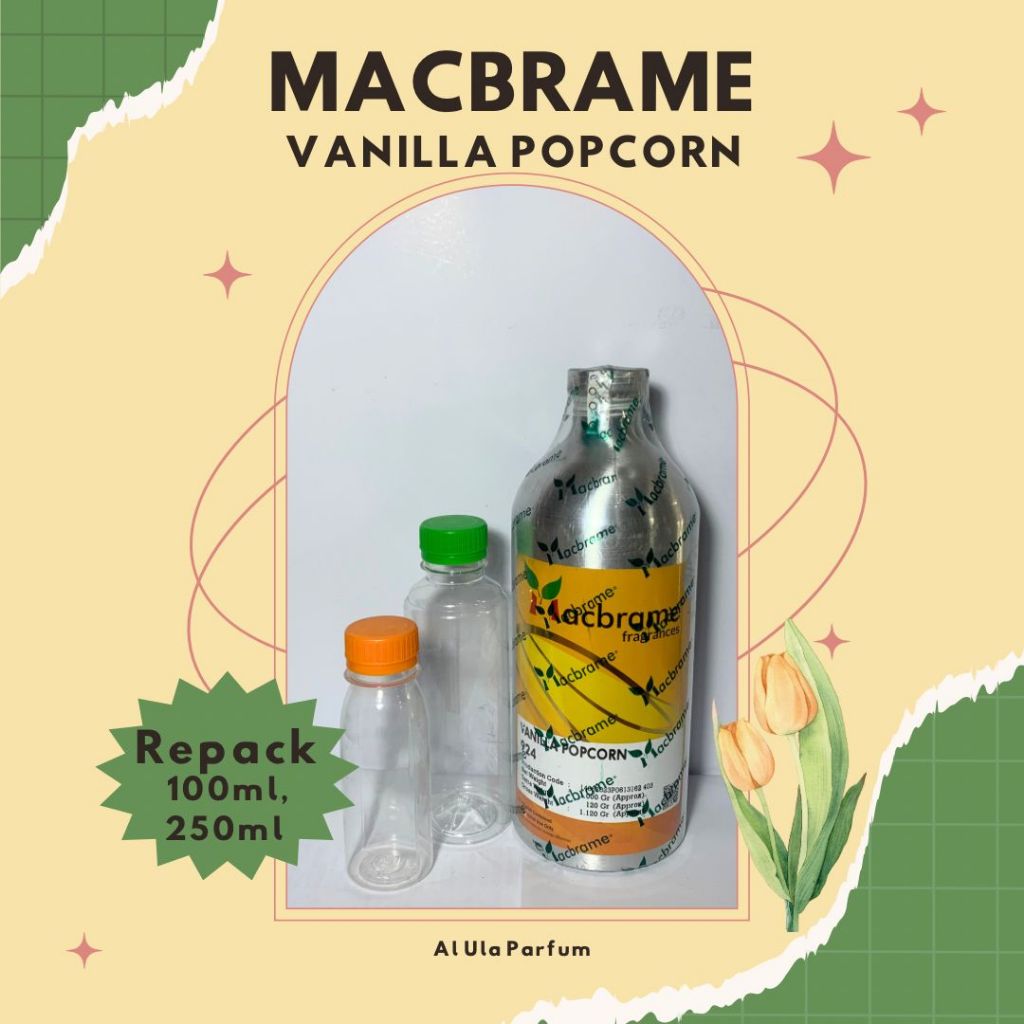 Vanila Popcorn Macbrame Repack Bibit Parfum
