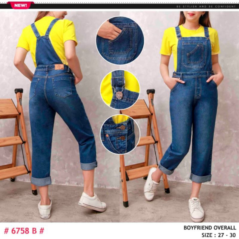CELANA JEANS PANJANG WANITA/OVERALL JEANS WANITA/CELANA KODOK/JUMSUIT JEANS
