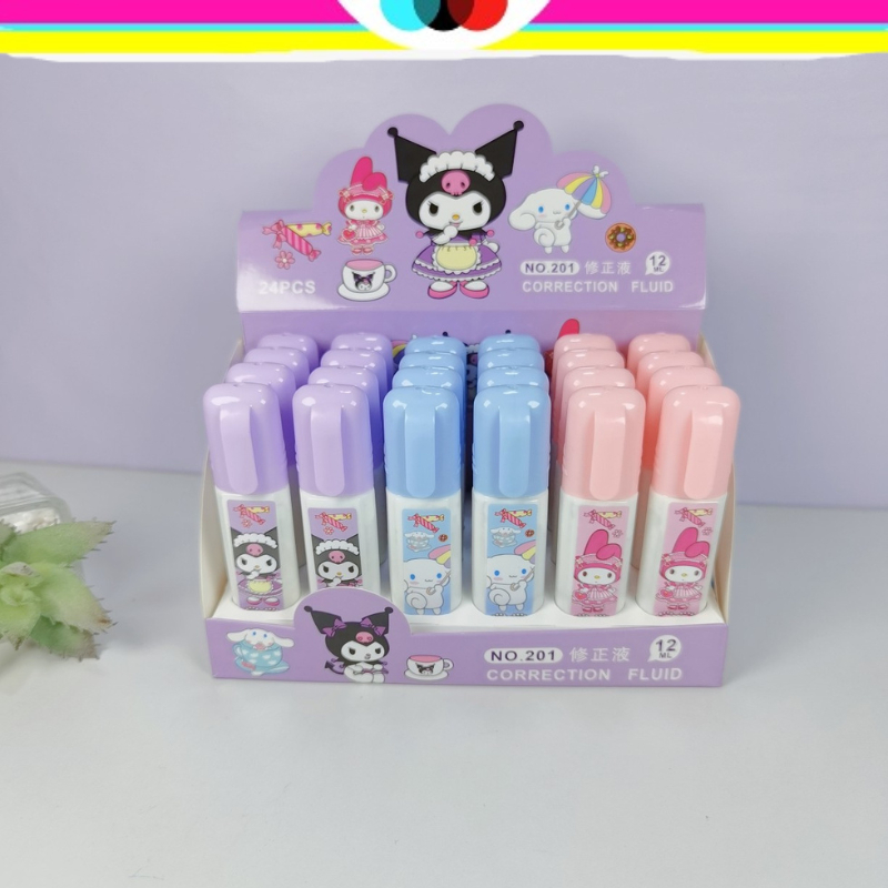 

TIPEX CORRECTION TAPE FLUID SANRIO | TIPEX CAIR | CORRECTION TAPE CAIR | TIPEX LUCU | MELODY | KUROMI | CINAMORROL| DBEST
