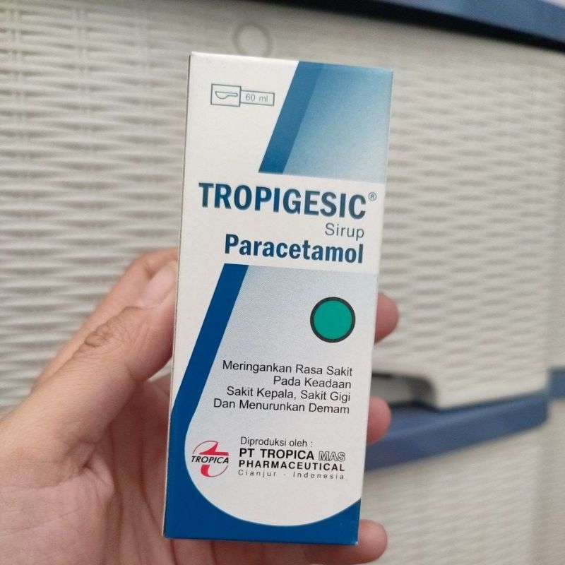 TROPIGESIC paracetamol sirup 60ml demam sakit kepala gigi bayi anak dewasa
