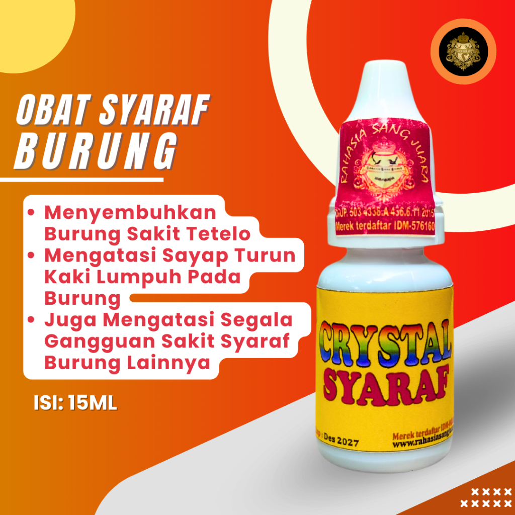 ANTI SARAF BURUNG | OBAT BURUNG TETELO SAYAP TURUN KAKI LUMPUH MURAI LOVEBIRD PLECI KACER DLL