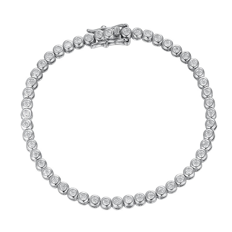 2mm moissanite diamond Bubble tennis bracelet moissanite Gelang