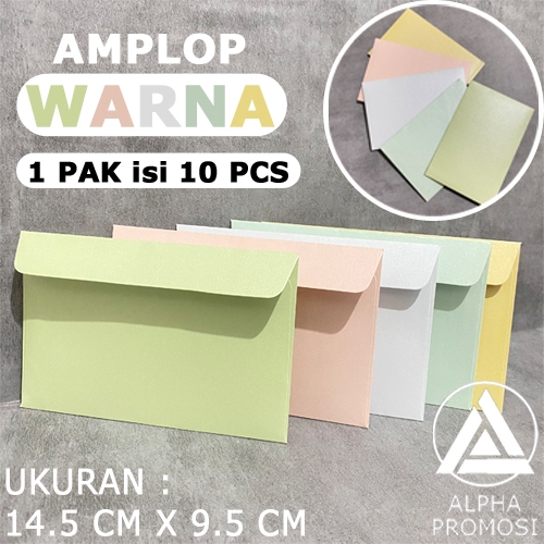 

[ ISI 10 Pcs] Amplop Vintage | Amplop Berwarna | JASMINE | FANCY | MERAH MUDA | HIJAU | BIRU | KUNING | PUTIH | Amplop Mini | Color Envelope | 14 cm x 9.5 cm | Bahan Kertas Tebal / Amplop Olshop | Amplop Nota | Amplop A6