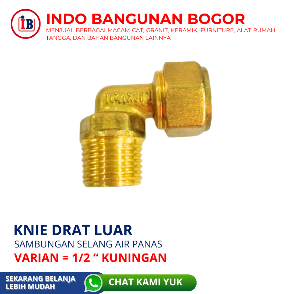 FRAP KNIE DRAT LUAR / SAMBUNGAN SELANG AIR PANAS