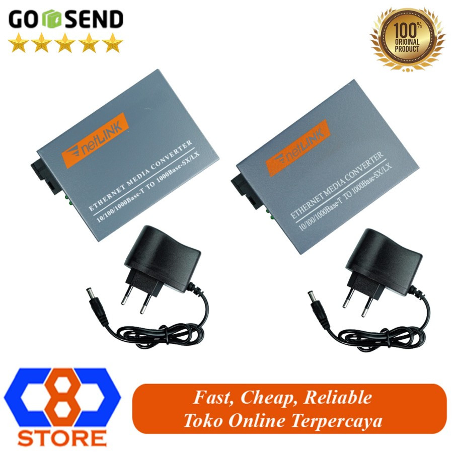 MEDIA CONVERTER NETLINK HTB GS03 AB GIGABIT 1000MBPS FO TO LAN