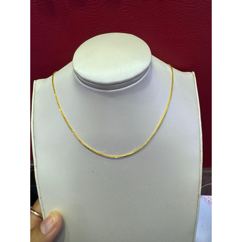 kalung mas kuning emas 75%