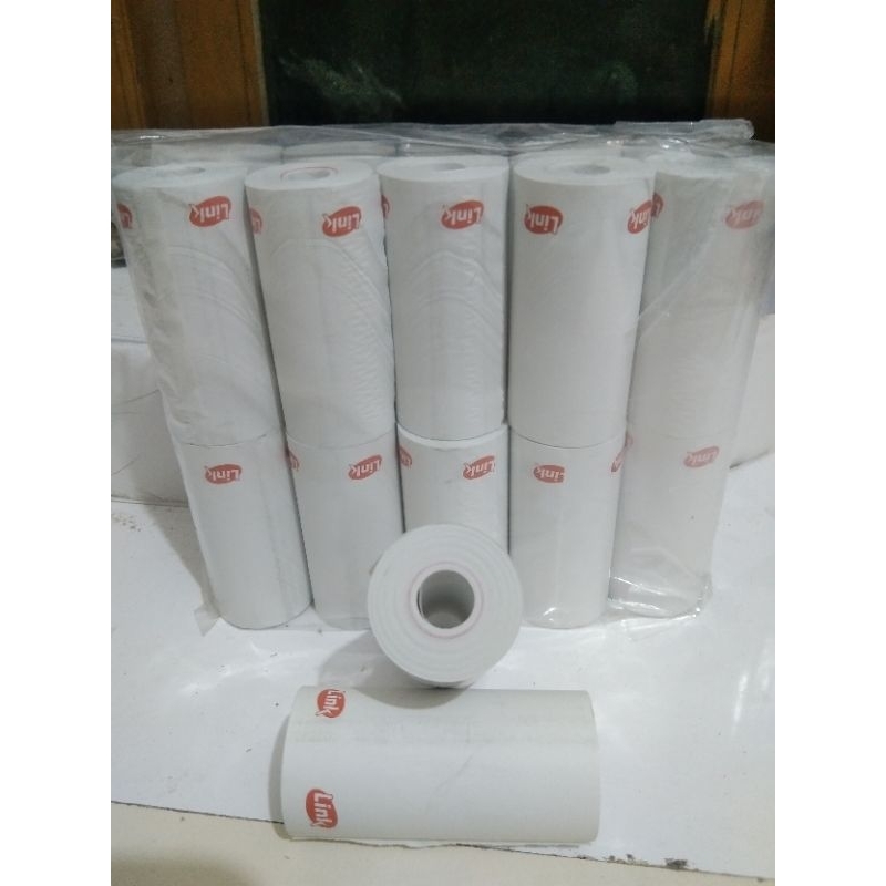 

Kertas Kasir Thermal Logo Link 57x30mm 58x30mm paket 10roll
