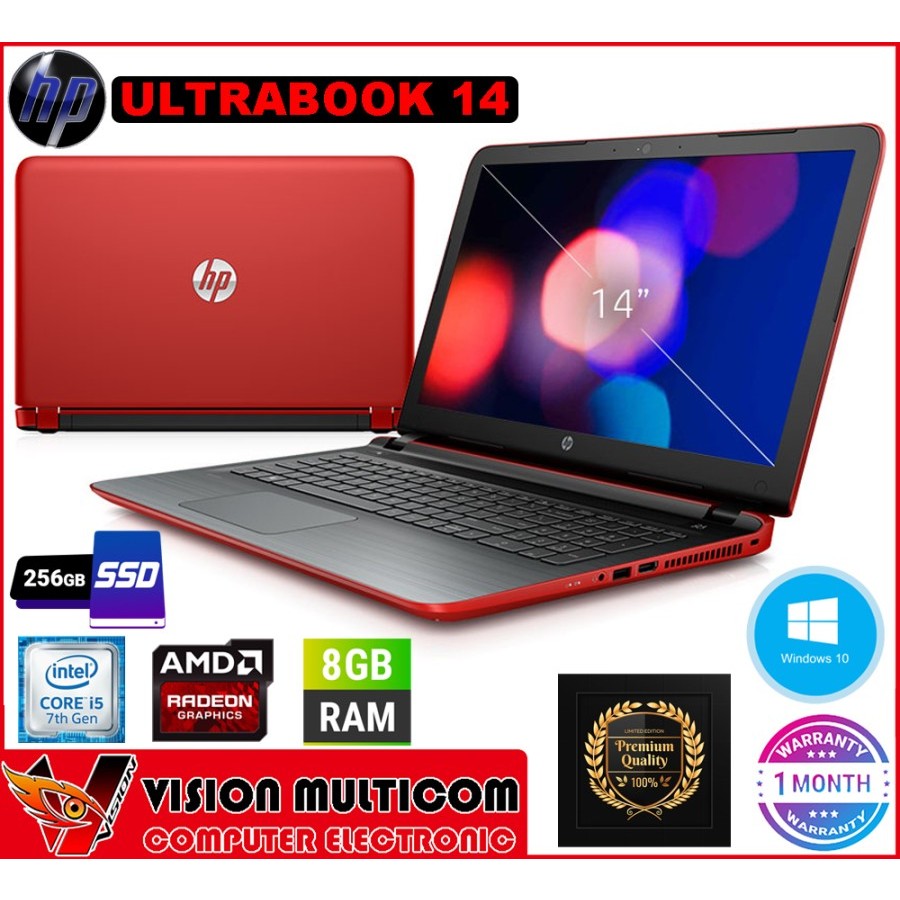 Notebook HP Ultrabook 14 Core i5-7200 Radeon R5 | 8GB/nVme 256GB | 14"