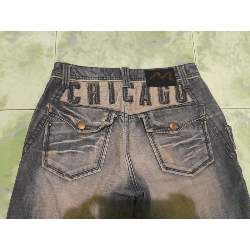 Celana Jeans MLB Chicago strike Jeans