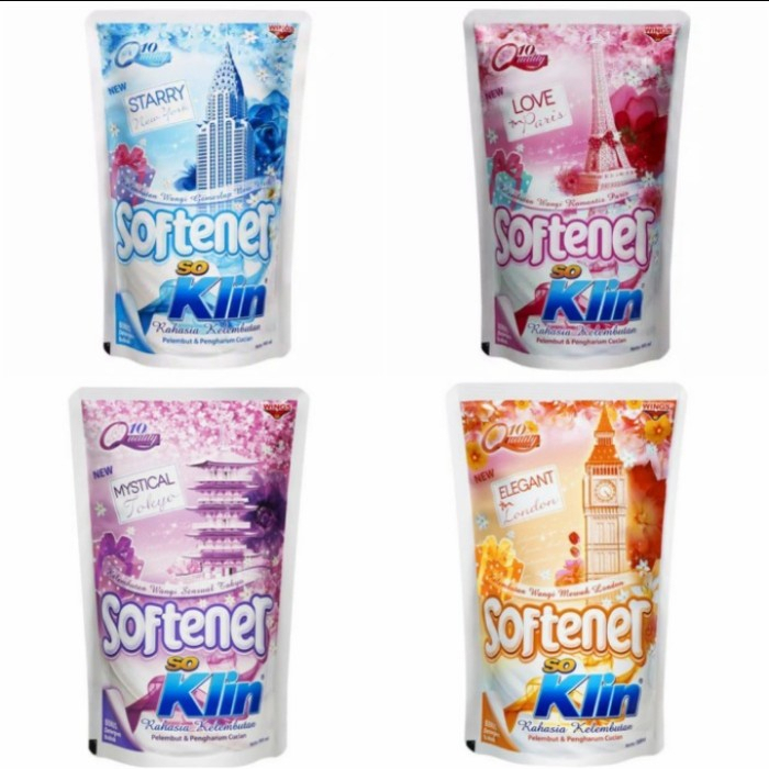 So Klin Softener Pelembut Dan Pewangi Pakaian 900ml
