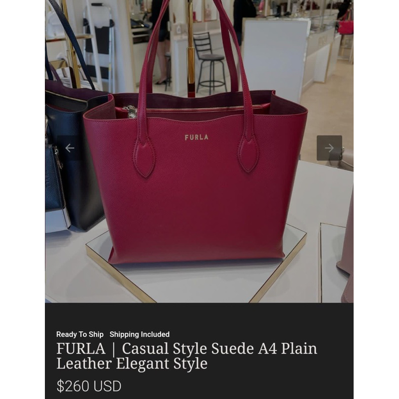 FURLA BAG FUXIA New No Tag Original Siap Kirim (Shopee Video)