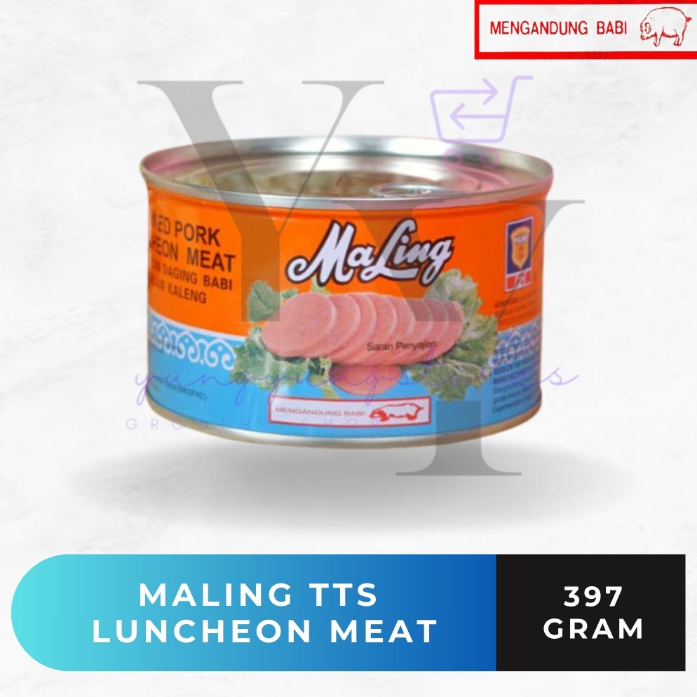 

[⁑F12$] Ham Maling TTS Luncheon Meat Pork Kaleng 397 gram Harga pas