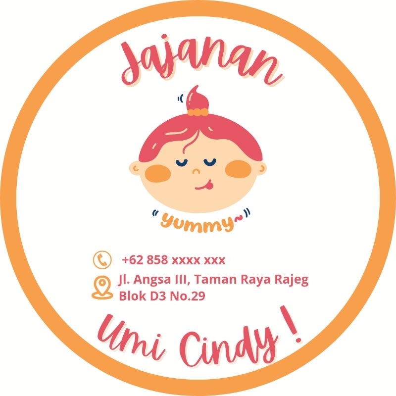 

[ISI 50 PCS] STIKER MINI LOGO DAN TULISAN BISA CUSTOM