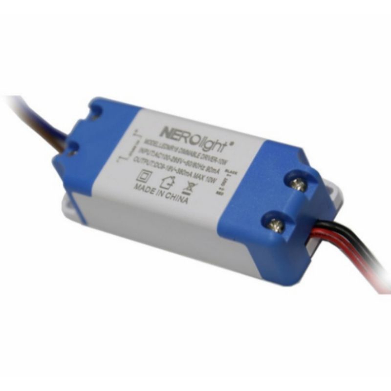 DIMMER LAMPU MR16 NERO TRAFO DIMMER HALOGEN MR16 DIMMABLE DRIVER 10W