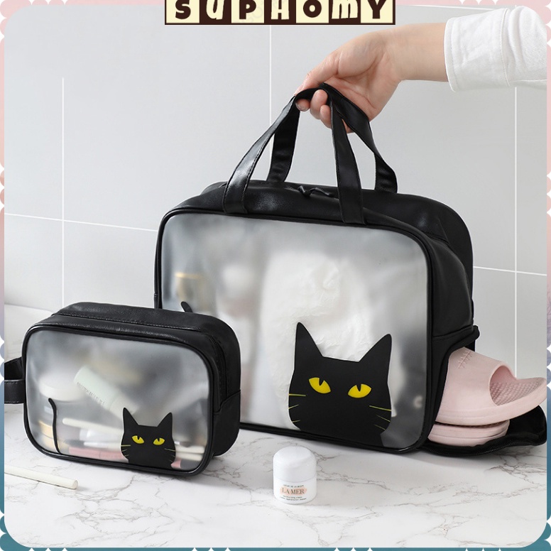 Top Sale.. Tas Kosmetik Travel Bag Pouch Kosmetik Washbag Tas Make up Pouch Transparan Tahan Air SUP
