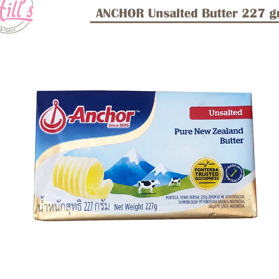 

JCXG5579 TERBARU PROMO MURAH !!! ANCHOR UNSALTED BUTTER 227gr / MENTEGA TAWAR / ANCHOR PATS 227 gr / MPASI