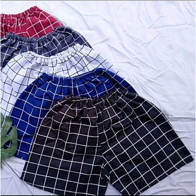 Celana pendek Boxer kantong samping Celana Kolor pria terbaru