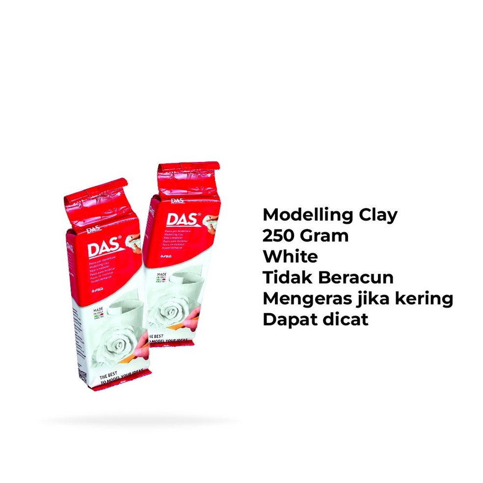 

[✵X59$] Das elling Materials Teracota/White 250 Gr Italy / Tanah Liat DAS Teracota/Whie 250 gr Italy [138]