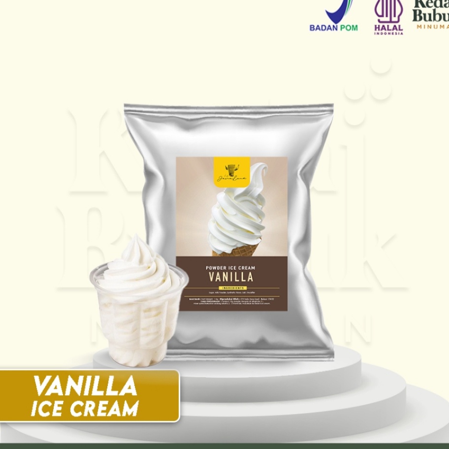 

MFLT1847 Free Ongkir Javaland Bubuk Ice Cream / Es Krim Rasa Vanilla / Vanilla 1Kg | Soft Ice Cream Powder