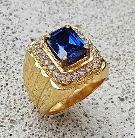 CINCIN BATU KING BLUE SAFIR ASLI MEWAH