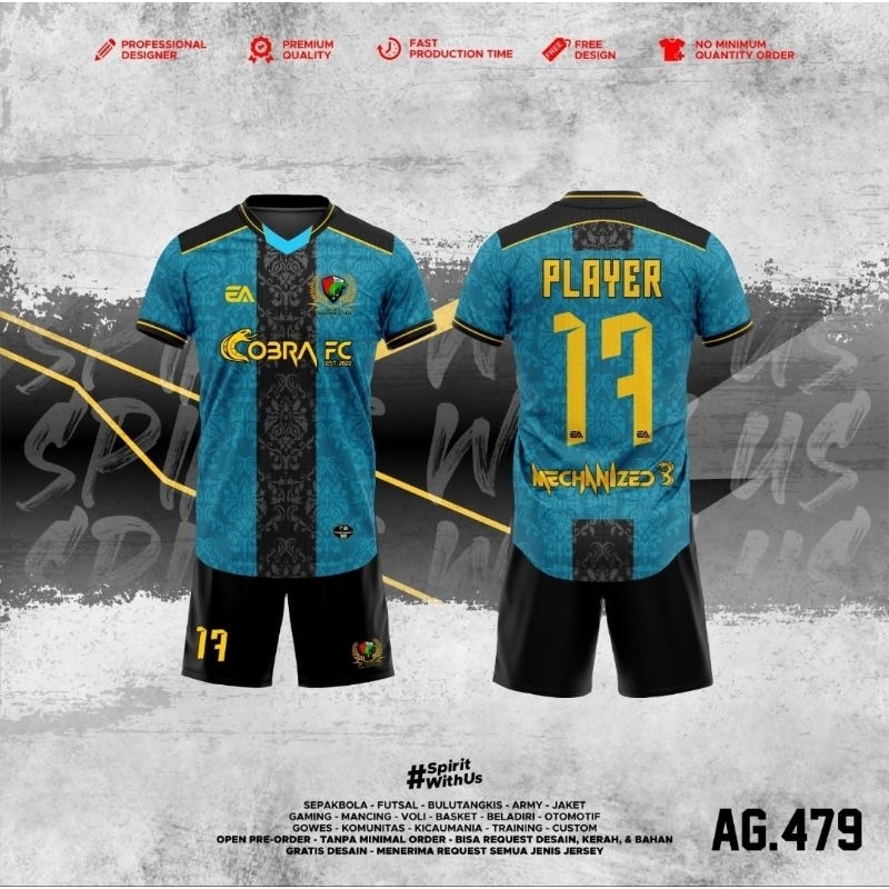 vinsport - Stelan Jersey Futsal custom fullprint | free nickname tambah logo, sponsor dll