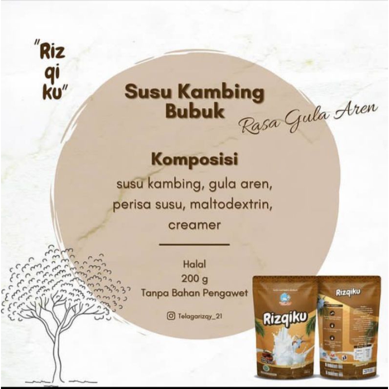 

SUSU KAMBING ETAWA BUBUK RASA GULA AREN 200 GRAM 02